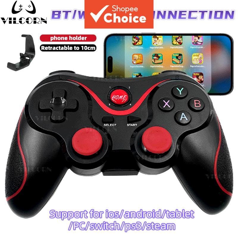 Gamepad móvel X3 para Xiaomi/Samsung/iOS, controle para celular, joystick para Android/smartphone/PC/jogos de TV
