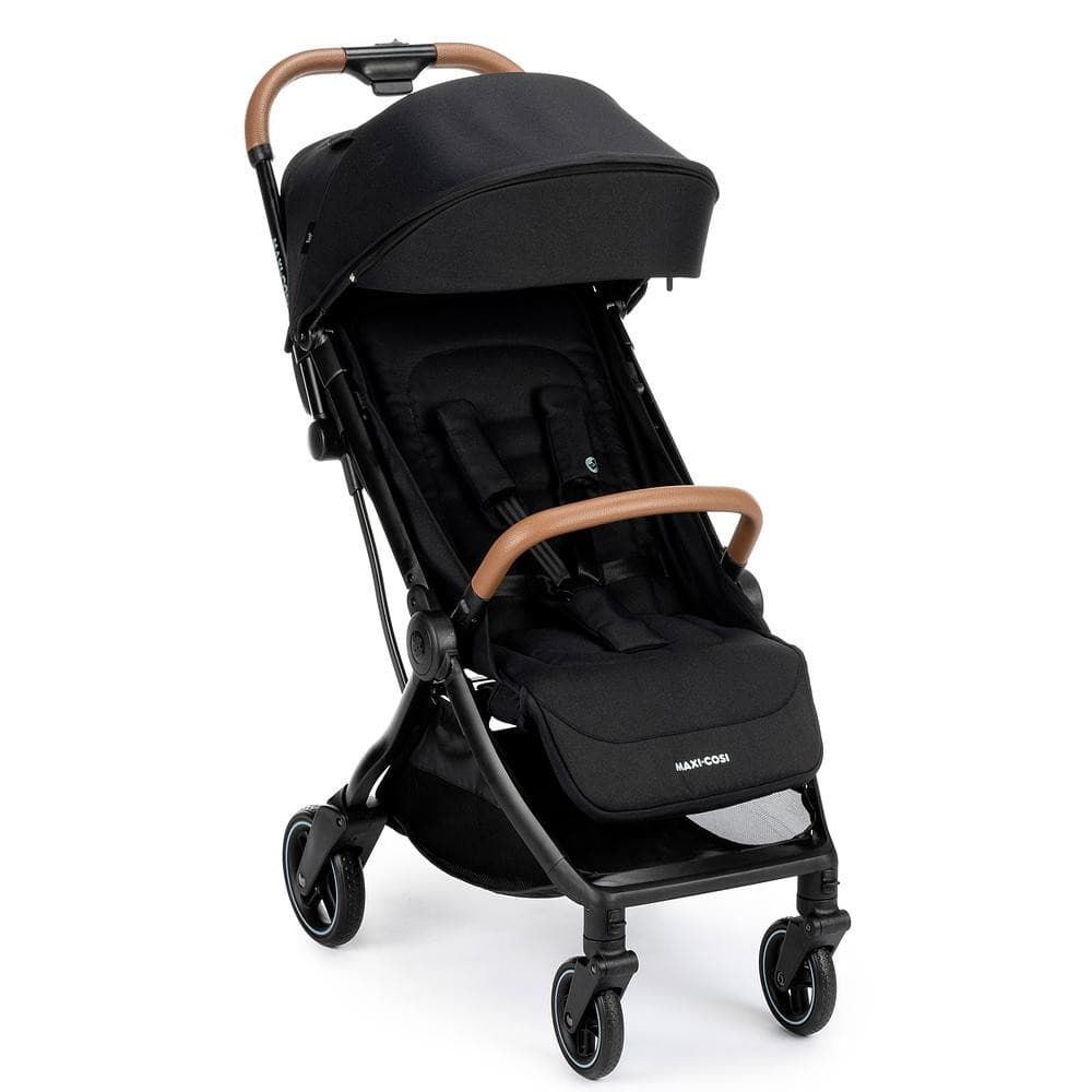 Carrinho de Bebê Maxi Cosi Eva 3 Essencial Black Fechamento Automático