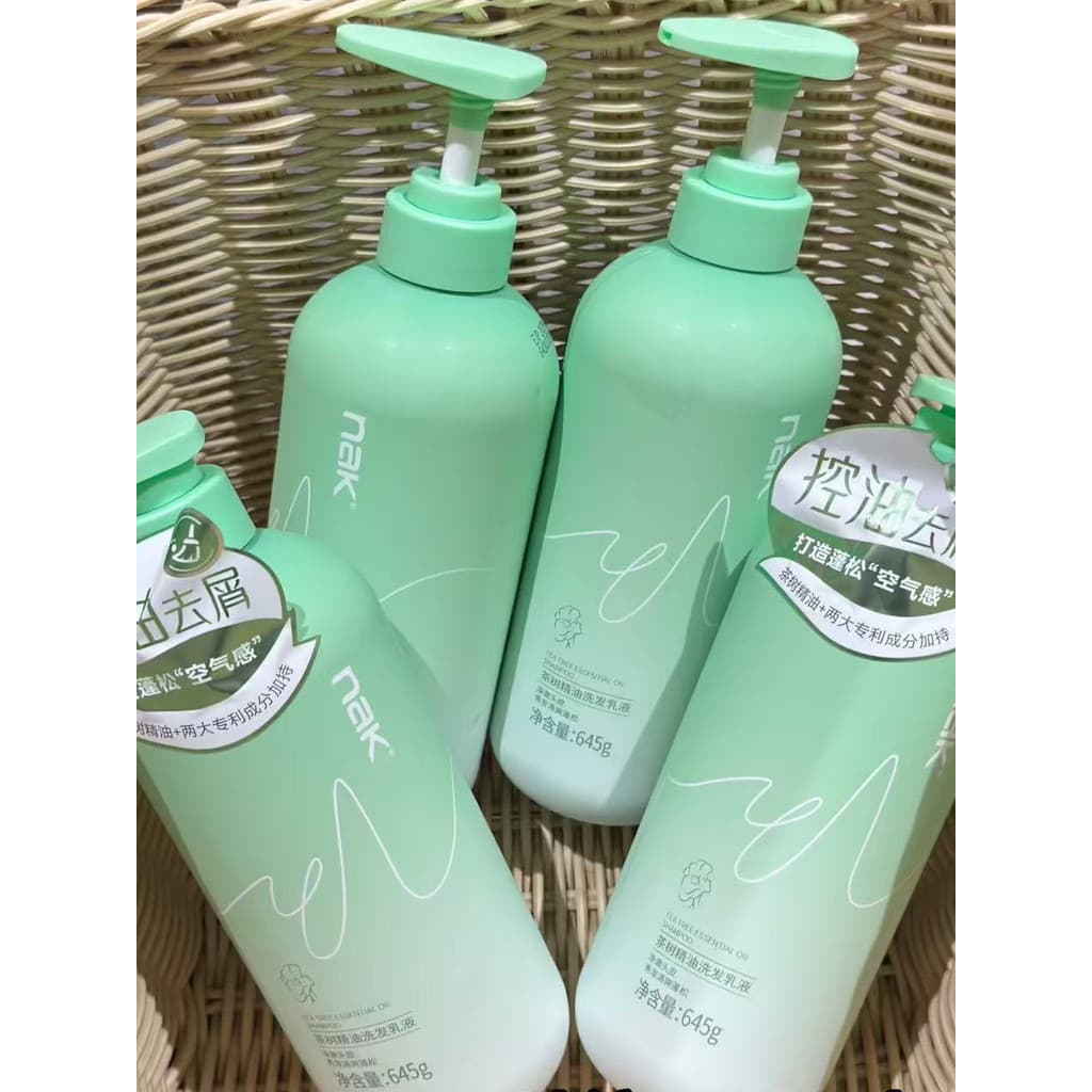 Nak shampoo Tea Tree óleo essencial shampoo loção hidratante anti-caspa controle de óleo fofo anti-oxidação produtos de 