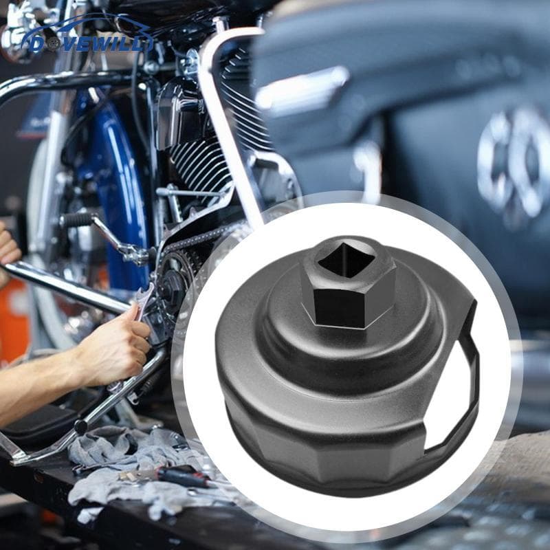 [Dovewill] Chave De Filtro De Óleo Compacta Universal Removedor De Tampa De Liga De Aço De 76 Mm Para Acessórios De Moto