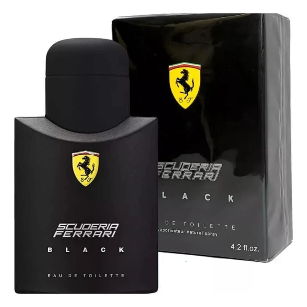Kit De 01 Até 02 Perfumes Masculinos Ferrari Black 100ml Importado Envio Imediato
