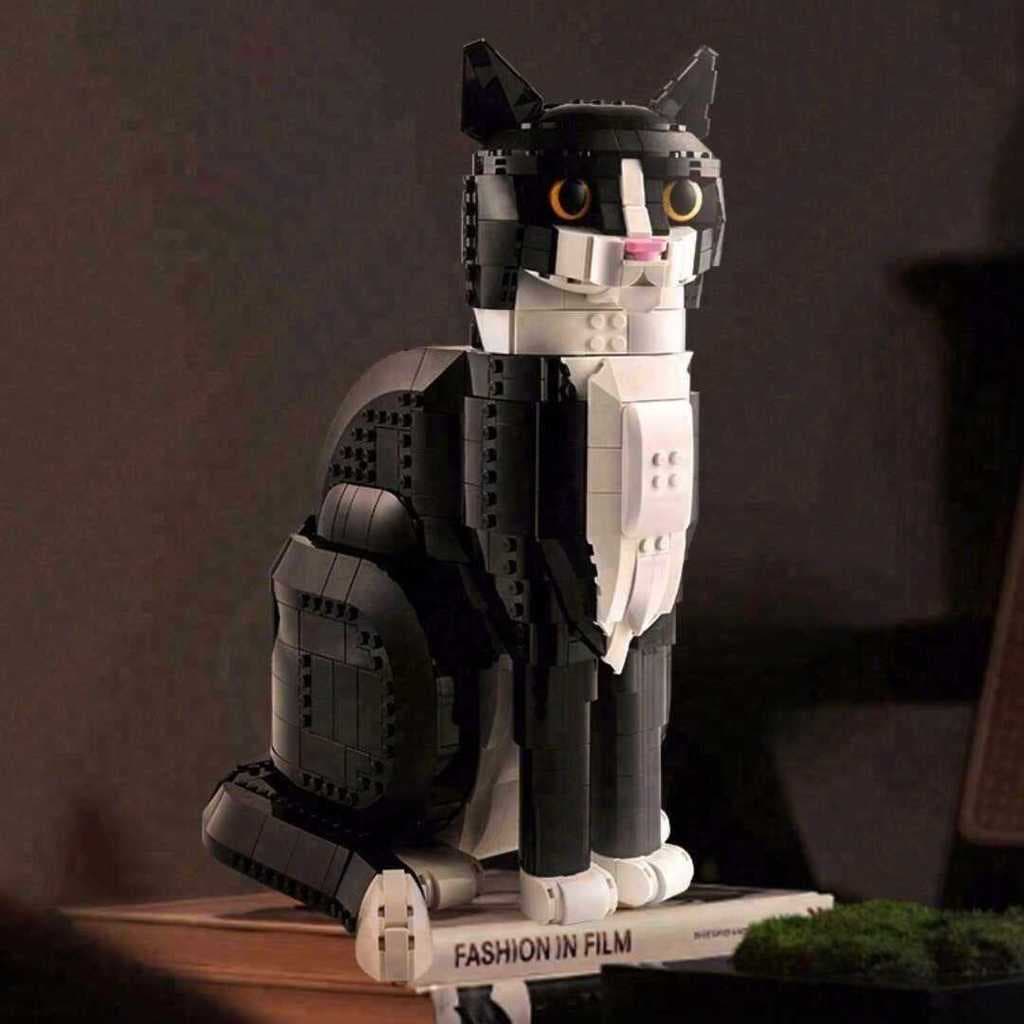 Compatível com blocos LEGO IDDEAS Creative 349 Brinquedo de Montar Gato Smoking Presente para Crianças