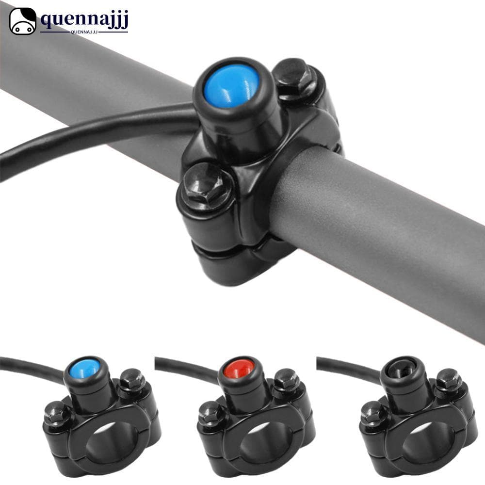 QUENNA 22mm 7/8 " Interruptor Da Motocicleta Guiador Montar Chifre Farol Strobe Momentâneo Botão Moto Acessórios L1T5