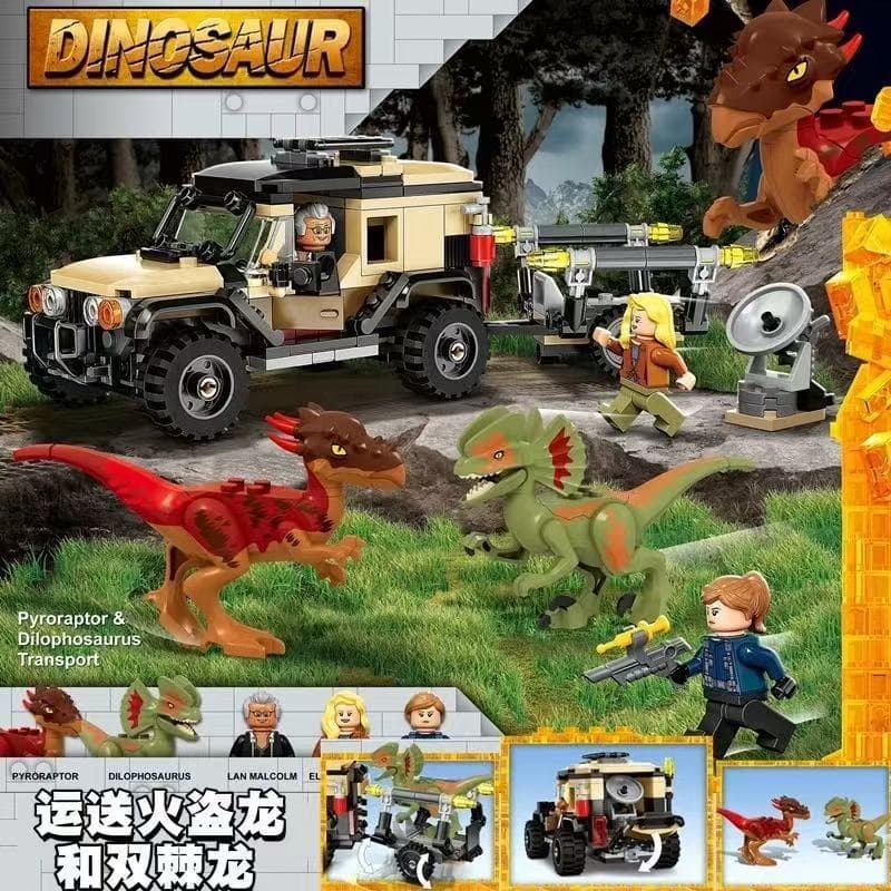 Blocos de montar Lego, série Jurássica, dinossauro, South Park, Triceratops, Pterodáctilo, educação científica para meni