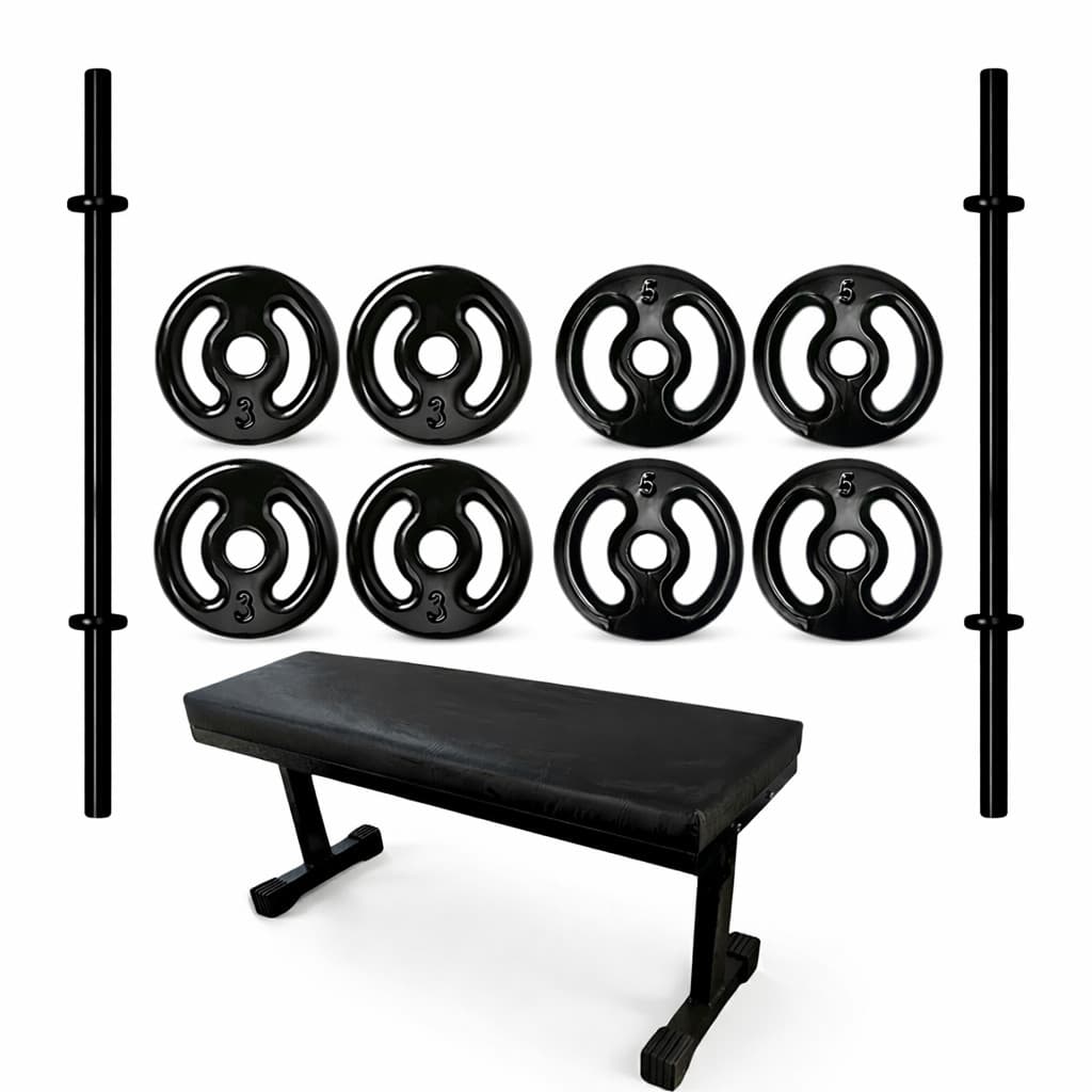 Kit Anilha 10un de 1kg + 2un de 10kg Academia Musculação Fitness Treino Premium Alta Qualidade Top Pro Max}