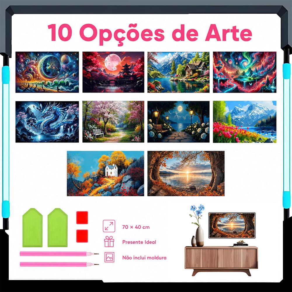 Pintura diamante 5d, diamante quadrado diy pintura diamante-70x40cm