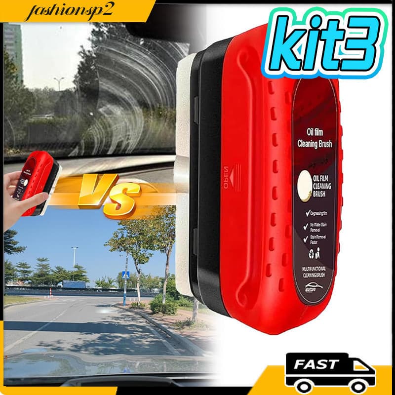 Kit 3 Peças Automóveis Escova De Limpeza De Filme De Óleo Para Vidro Esponja Automotiva Escova De Limpeza Para-Brisa