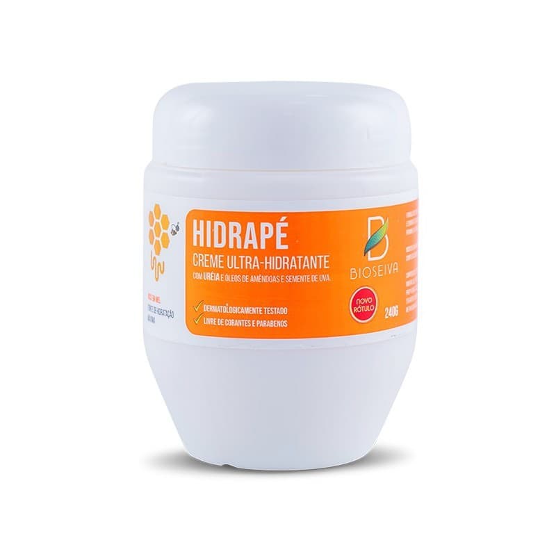 Hidrapé Bio Seiva 240g - Creme contra rachaduras nos pés ULTRA HIDRATANTE com ureia e mel