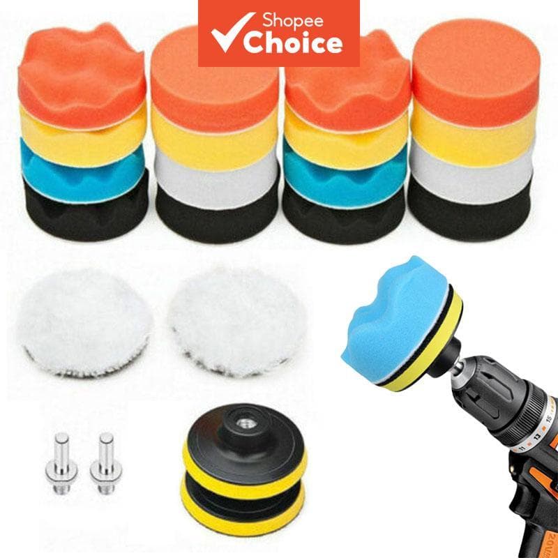Kit de Almofadas de Espuma para Polimento de Carro 3 Polegadas, Kit de Almofadas de Espuma para Polimento de Máquinas,