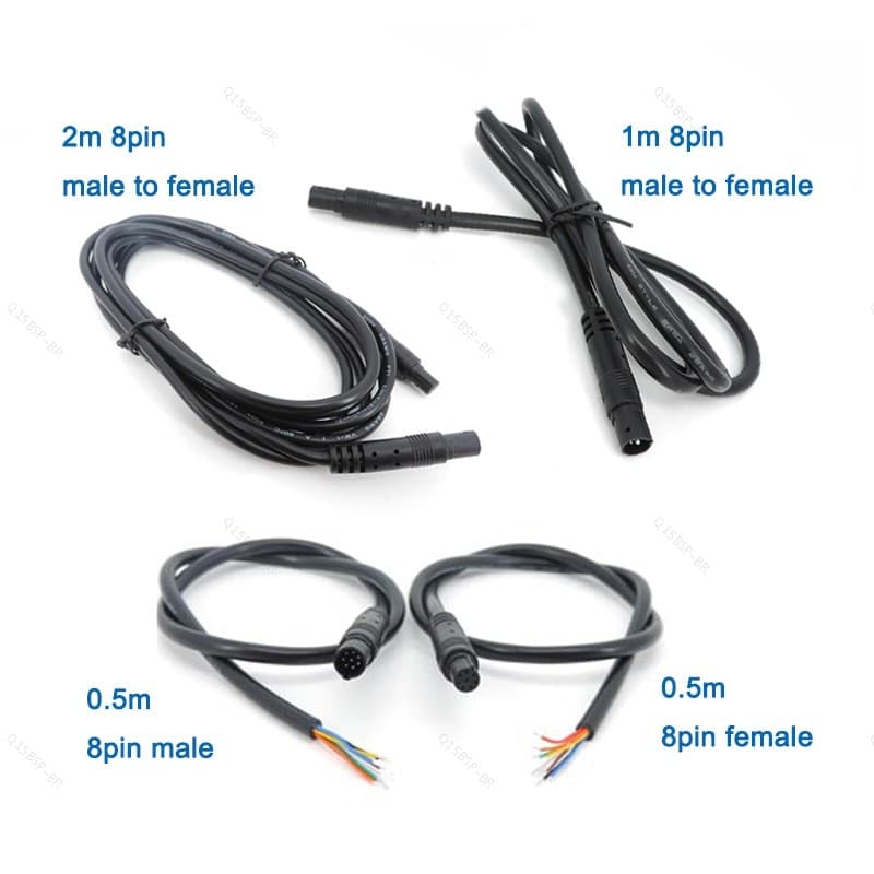 0.5m 1m 2m 8 Pinos Núcleo Macho Para Fêmea Cabo De Visão Traseira Do Carro Veículo DVR Câmera Conector Reverso Estender 