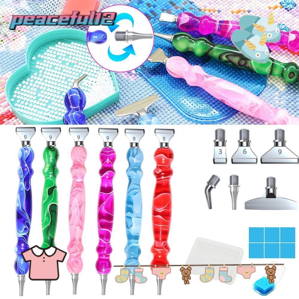 Caneta De Pintura Diamante Pacífica Bordado Multi-placer 5D Artesanato Ponto Broca