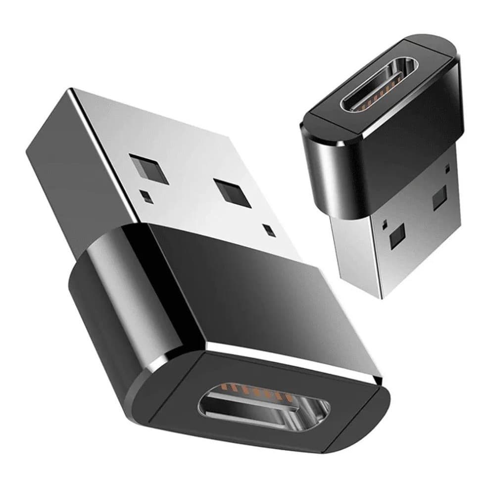 Adaptador Plug Usb Tipo C Para Usb 2.0 Macho Dados Otg Transferência de 480mbps Carregamento Rápido