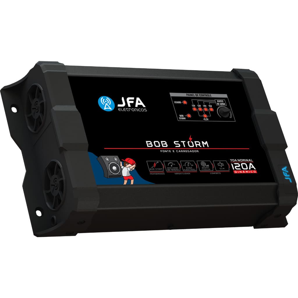 Fonte Automotiva Jfa Bob Storm 120a Bivolt Carregador