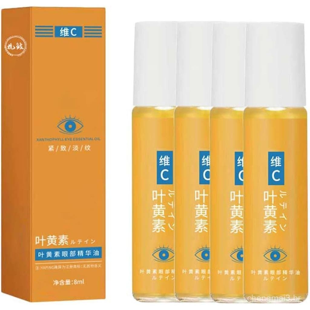 Óleo sérum para os olhos contendo luteína e vitamina C, sérum anti-rugas para os olhos, adequado para olheiras e inchaço