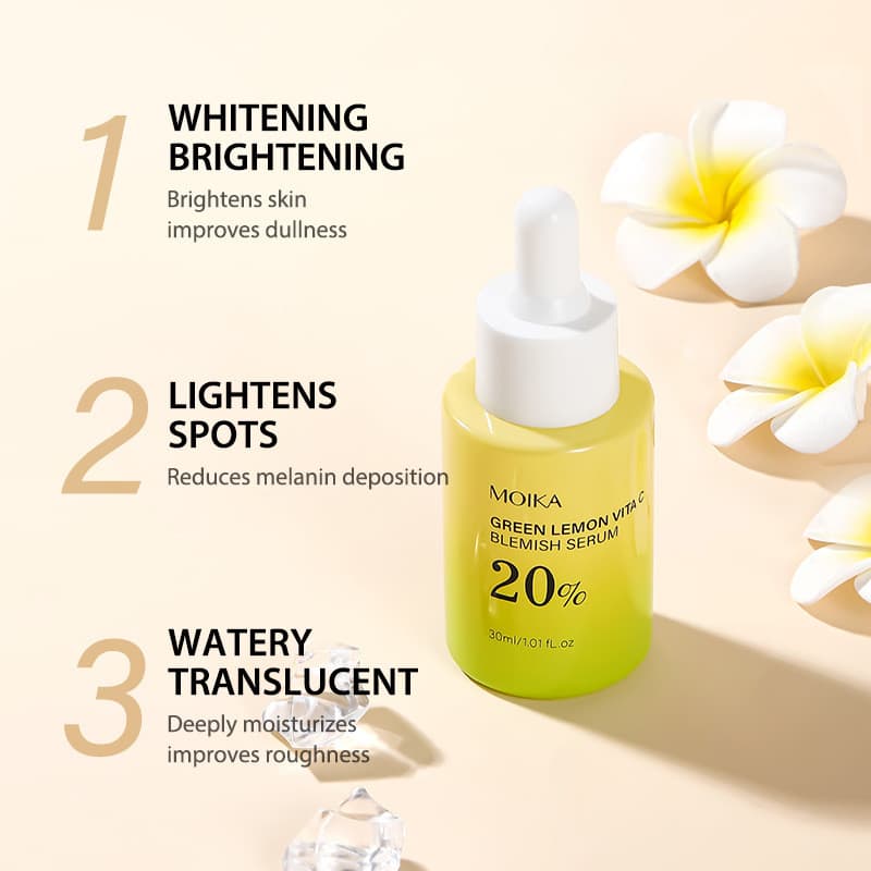 Limão Verde Vitamina C Hidratante Hidratante Antirrugas Firmador Soro Produtos para Cuidados com a Pele