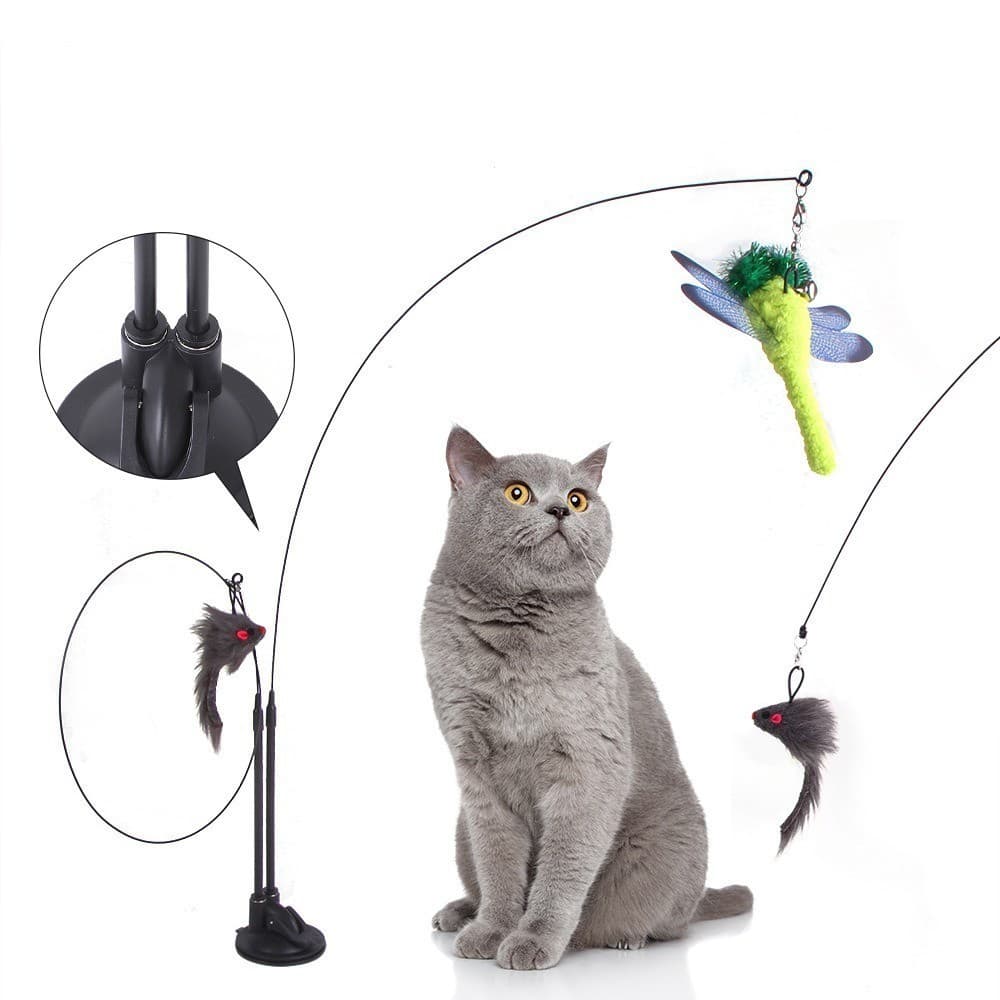 Brinquedos De Com Penas Super Ventosa Substituições De Destacáveis De Gatos Acessorios