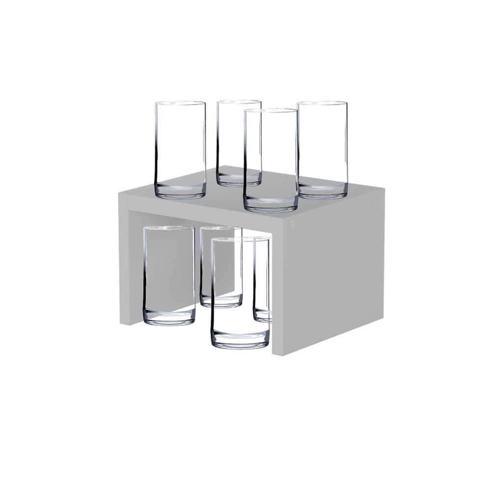 Organizador de Armário de Cozinha Multiuso Para Pratos Copos Xícaras Compras 23cm 15MM