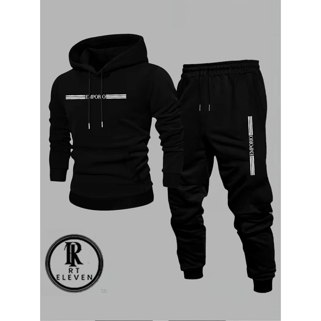Conjunto Moletom Estampado Blusa Moletom + Calça Com Bolso  Linha Premium StreetWear Casaco de Frio Lançamento Inverno