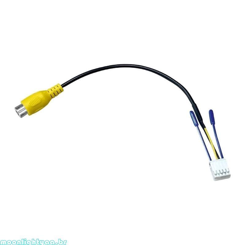 moonlightyaa1 Adaptador 10 Pinos Câmera Visão Traseira Veículo Eficiente Para Monitor Carro