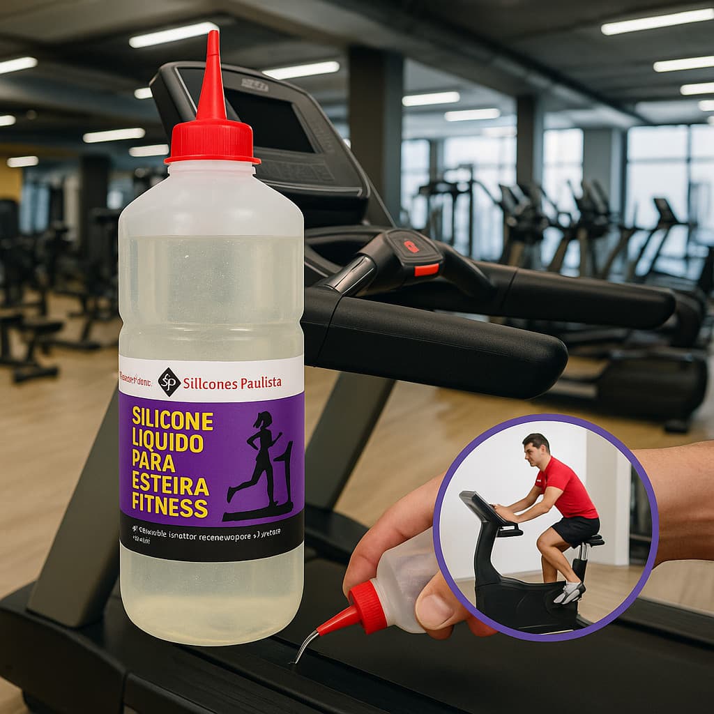 Silicone Lubrificante Líquido 1 Lt Puro Próprio esteira e bicicleta ergométrica