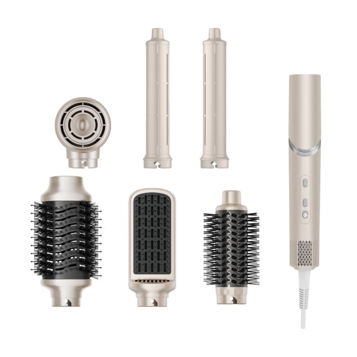Secador de cabelo de alta velocidade 1400W BLDC Motor 120V Ion Secador de cabelo dobrável profissional, equipado com 6 a