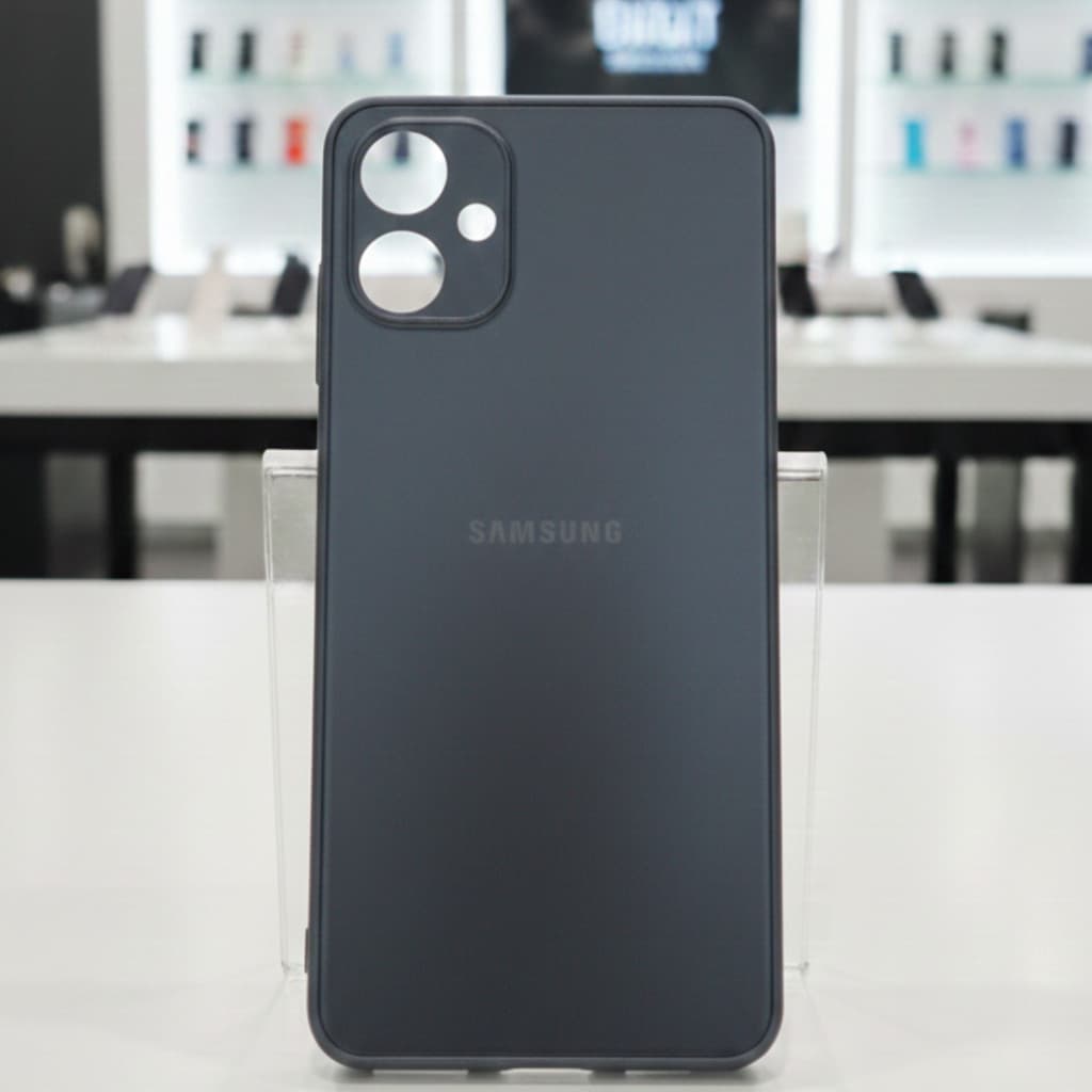 Capinha Samsung A06 Acrilico Preto Chumbo Case Resistente Nova Celular Celulares Nova Premium Boa