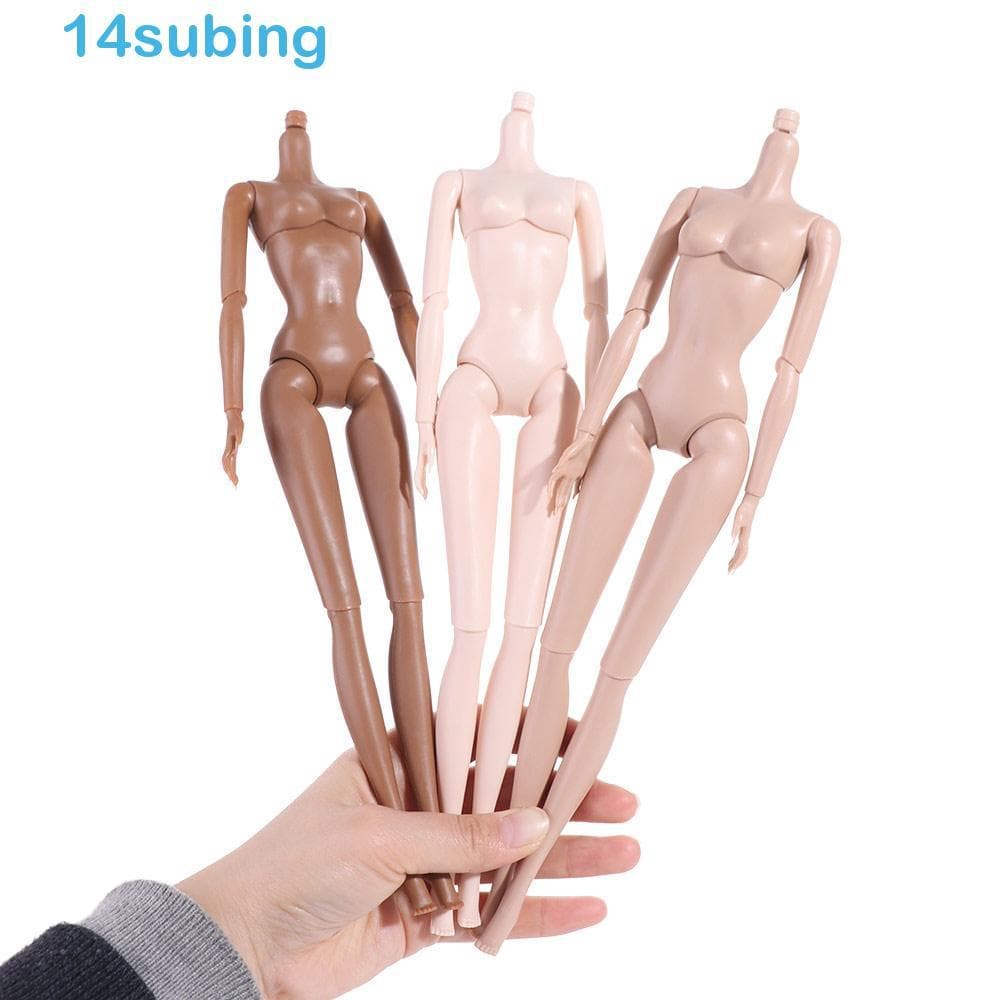 SUBING Bonecas BJD Nuas Articuladas , 11 Articulações , Boneca Super Modelo Móvel De 30 Cm , 1/6 , Corpo De Sólida