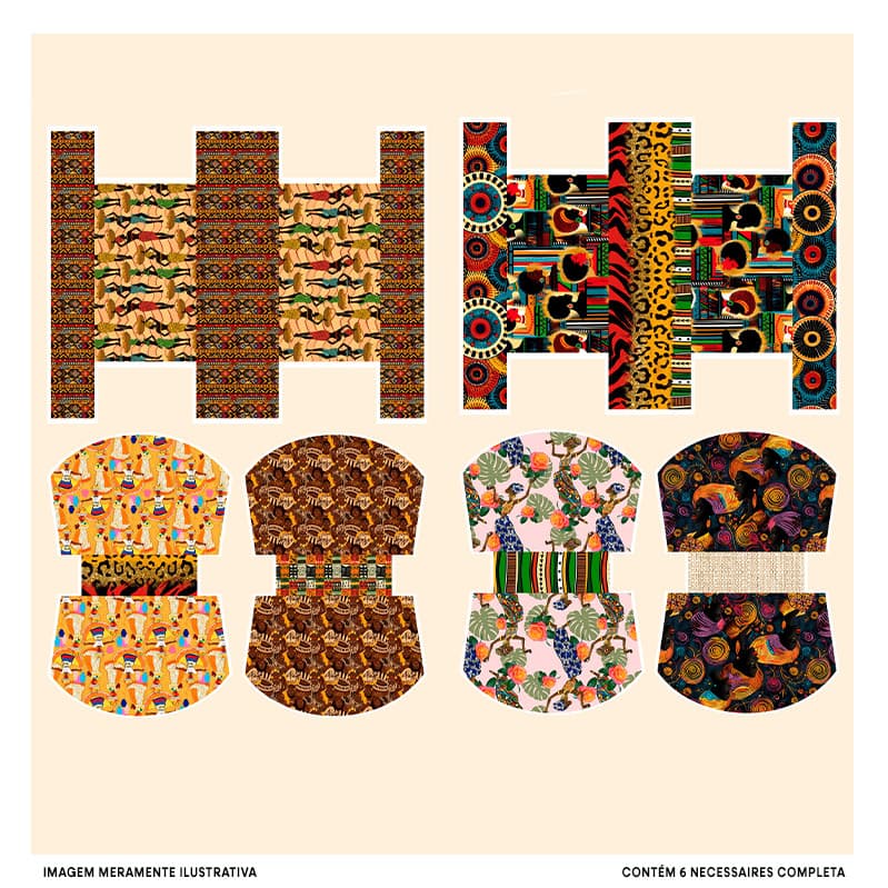 Tecido Tricoline Digital Painel Jardim AfroTropical Costura Pano Patchwork Bolsa Artesanato