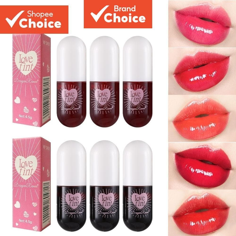 Dragon Ranee Espelho Lip Gloss Love Tint Hidratante De Longa Duração À Prova D'água Alto Brilho Delicado Versátil Primav
