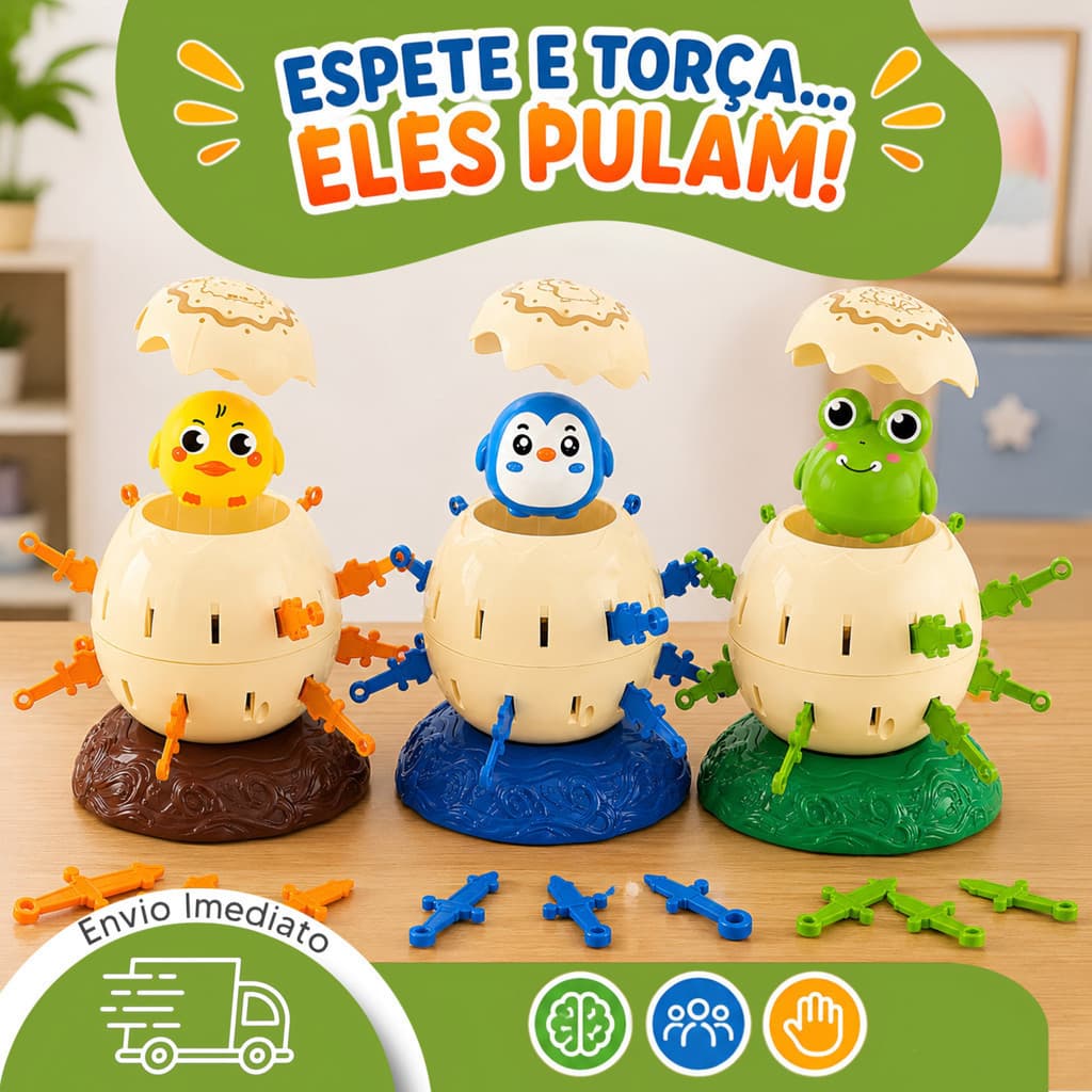 Brinquedo Pirata no Barril e Ovo Surpresa Diversão Garantida Crianças Jogo de Suspense Infantil Para Família