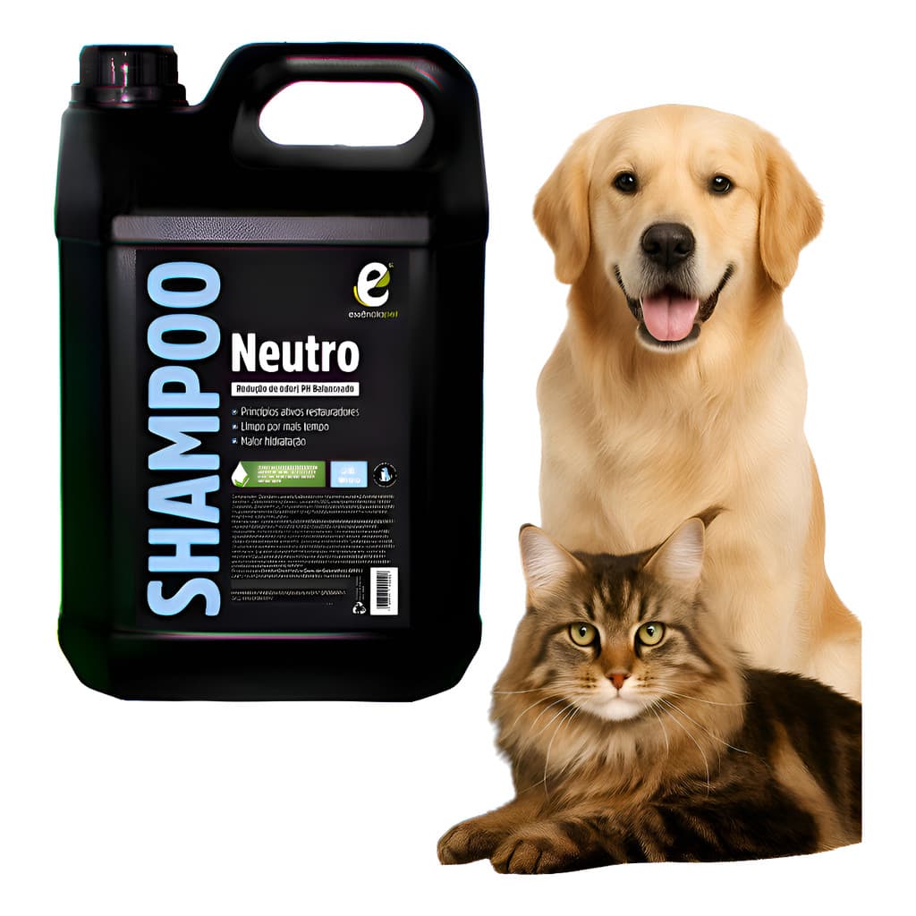 Shampoo Pet Neutro Essência Pet – Profissional Banho e Tosa 5L