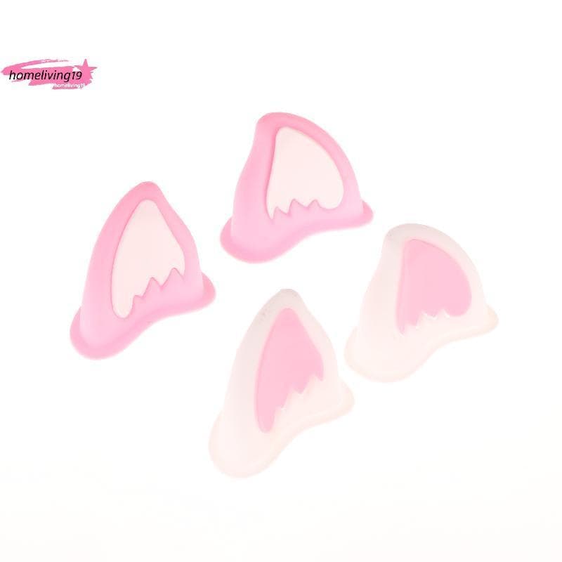 HOM Capacete Da Motocicleta Decorações De Orelha De Gato Acessório Para Scooter Bicicleta Adesivo Moto Skate Ciclismo Qu