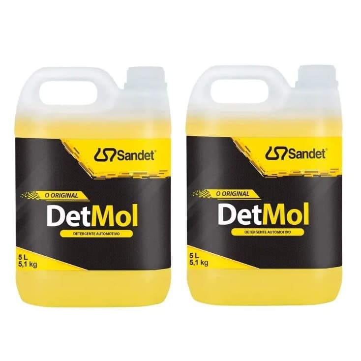 KIT 2 Shampoo DETERGENTE Det Mol Sandet 5 LITROS Lava Moto CARRO Concentrado Limpeza Pesada Off Road lama barro sujeira