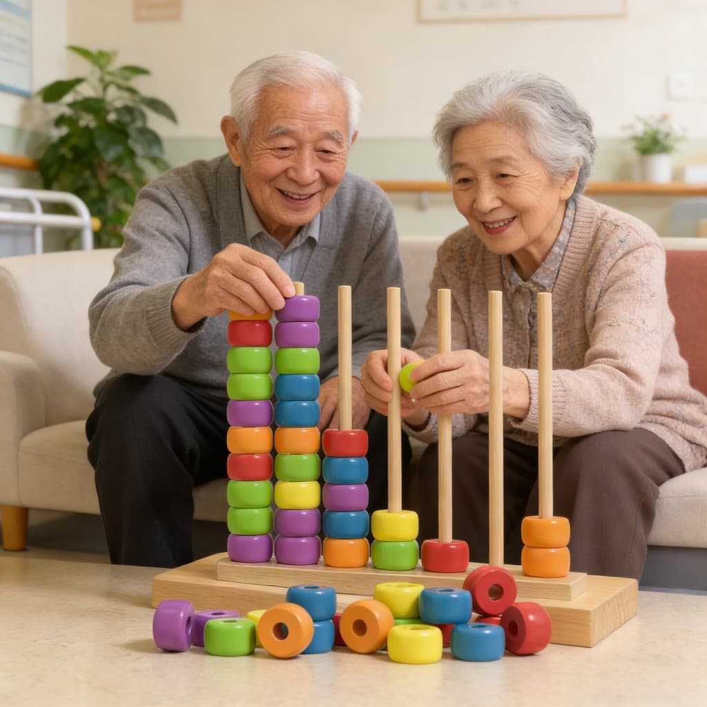 Brinquedos educativos para idosos, par de cores frisadas, brinquedos educativos para treinamento divertido, Anti-mência