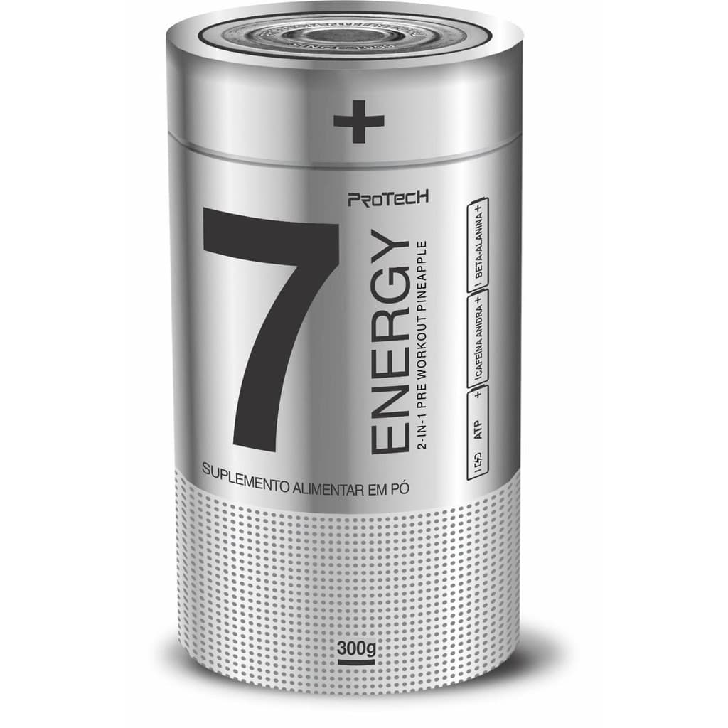 Pré Treino Protech Força Energy Abacaxi 300g Suplemento Pré Workout Performance Energia