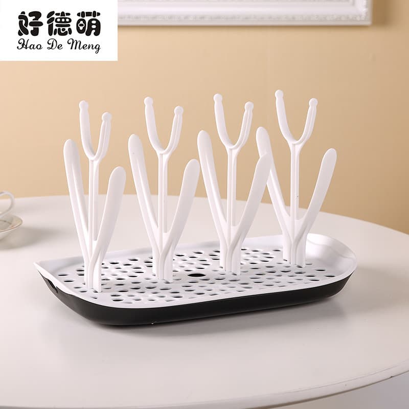 Novo estilo bebê Cactus garrafa de bebê rack de secagem multifuncional garrafa de bebê copo de água dreno rack removível