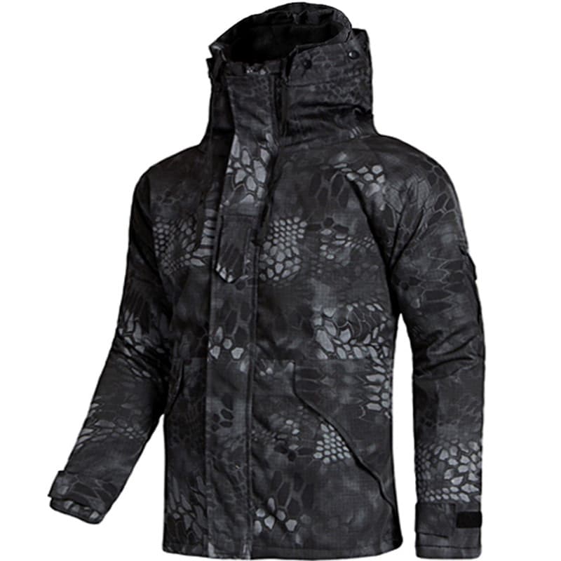 Jaqueta tática G8 forro de lã engrossado inverno jaqueta de lã masculina à prova de vento impermeável camuflagem jaqueta