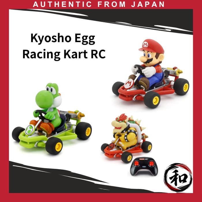 Kyosho Mario Kart Racing Kart RC Carrinho de Controle Remoto 2.4GHz Até 10 Carros 6+ Anos 【Direto do Japão】