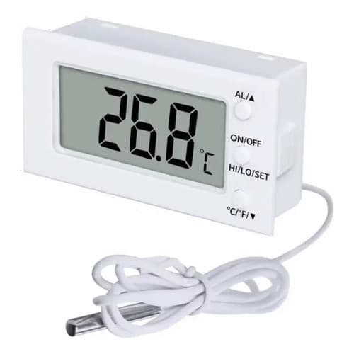 Termometro Digital Freezer cabo 1,5 m 0 a 300 °C Alarme