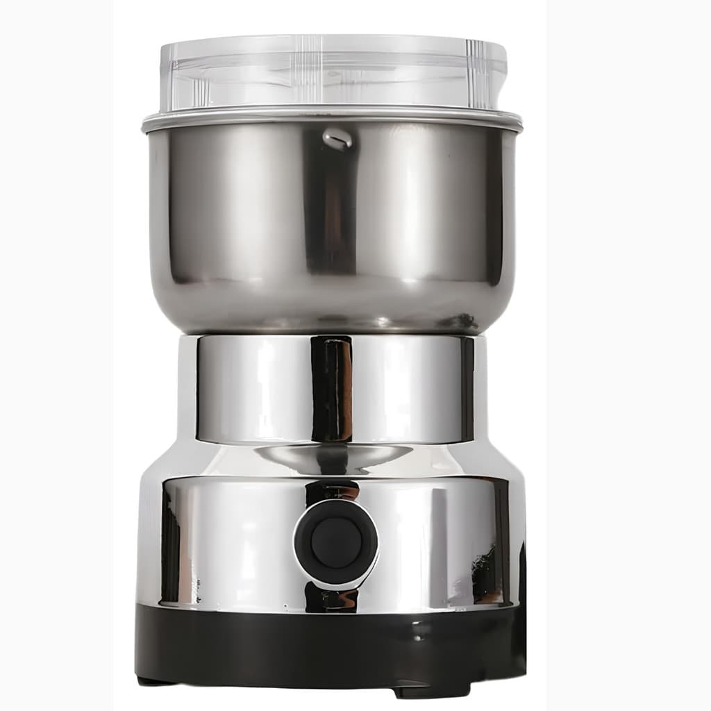 Moedor Elétrico de Café Grãos e Temperos Inox 127V Triturador Portátil com Lâminas em Aço Inoxidável
