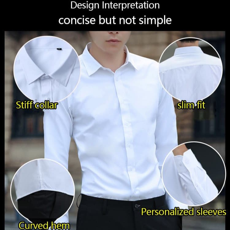 [Estilo e Sofisticação] Camisa social masculina elegante e sofisticada - um item indispensável / Camisa/Longa/Slim