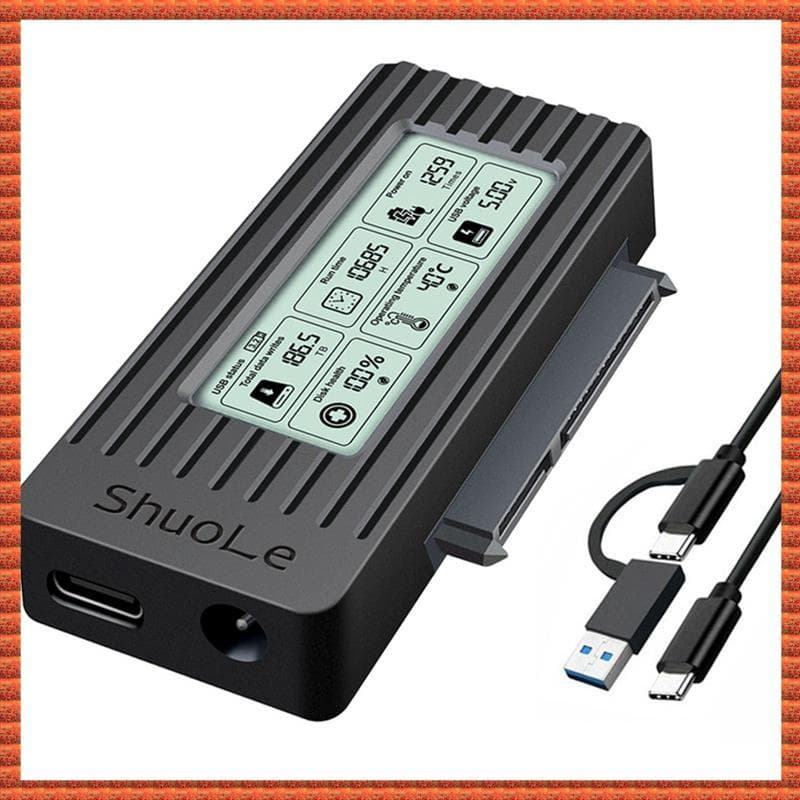 (Zac) Cabo Conversor Adaptador USB C Para SATA USB3.2 Gen1 Externo De Disco Rígido SSD HDD De 2,5/3,5 Polegadas