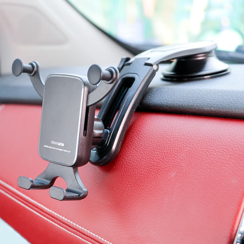 Não bloqueia a linha de visão suporte do telefone do carro no carro Sensor de gravidade suporte ventosa do carro quadro 