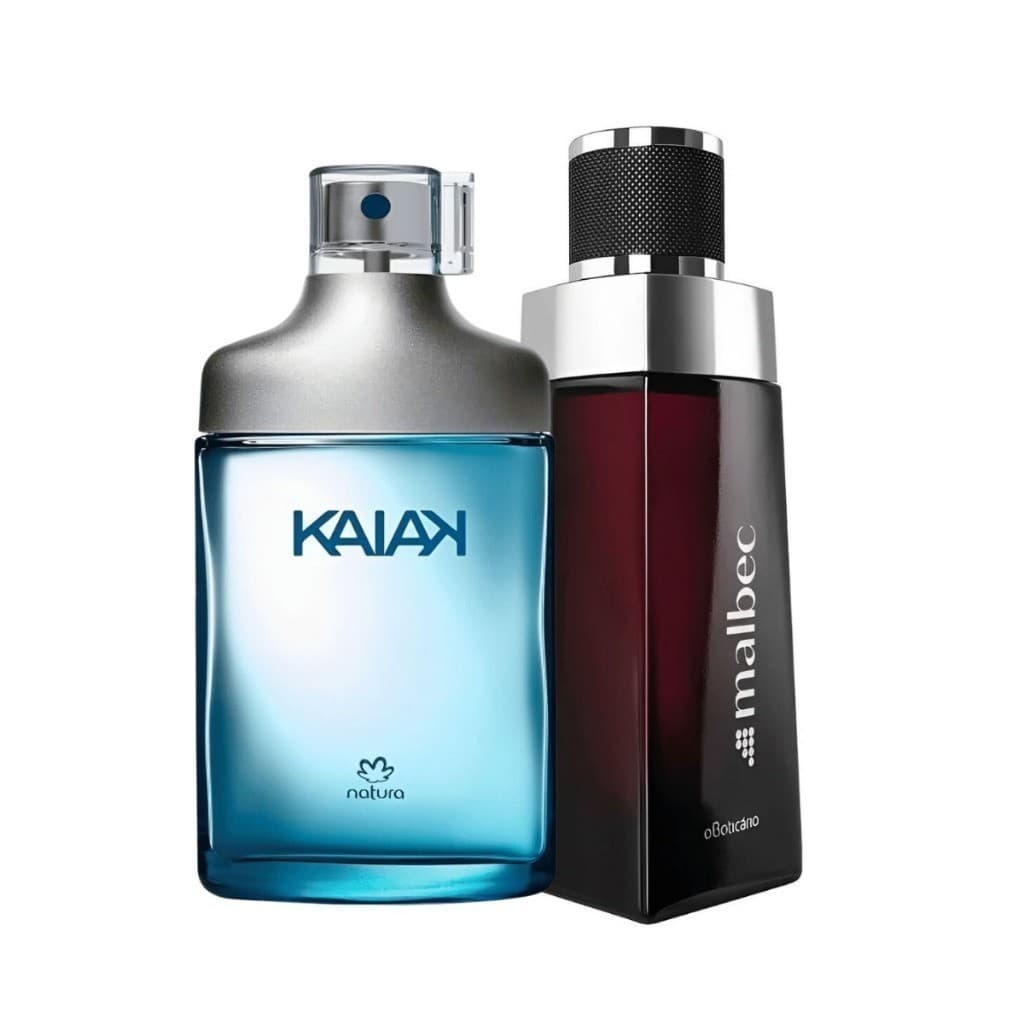 Kit 1 ate 2 Perfume Masculino Mbc + Kyak Amadeirado 100ml Importado Frasco de Vidro