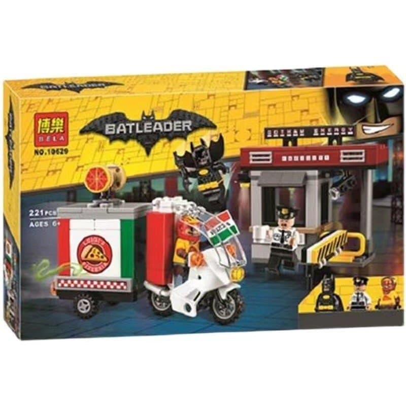 [10] Compatível com Lego Batman: Caminhão de Entrega de Pizza do Espantalho, Blocos de Montar, Brinquedos Educativos par