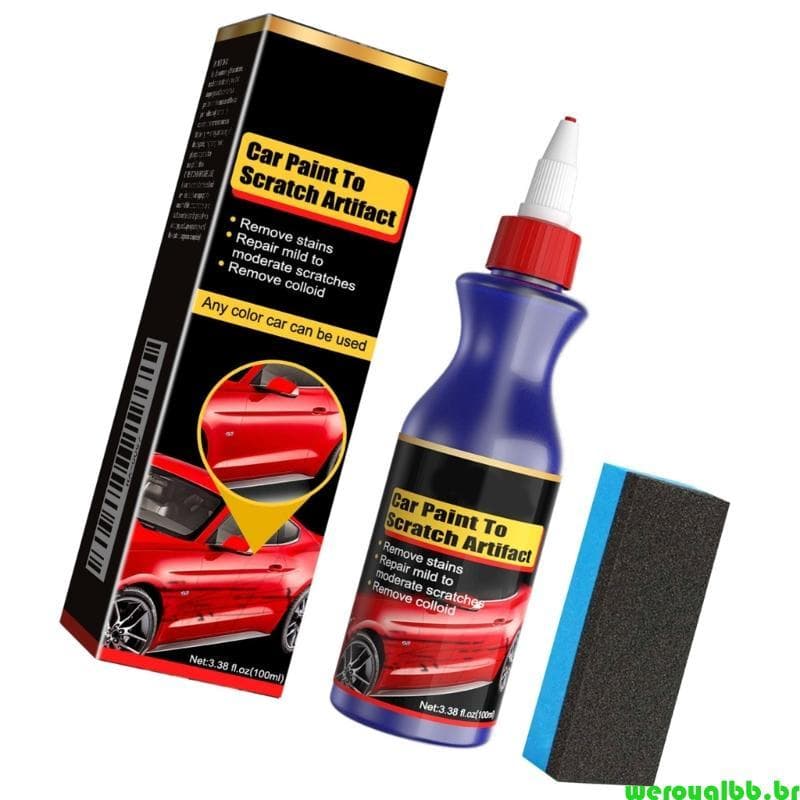 weroyalbb Removedor Arranhões E Redemoinho Conjunto Polimento Carro Agente 100ml Limpeza Kit