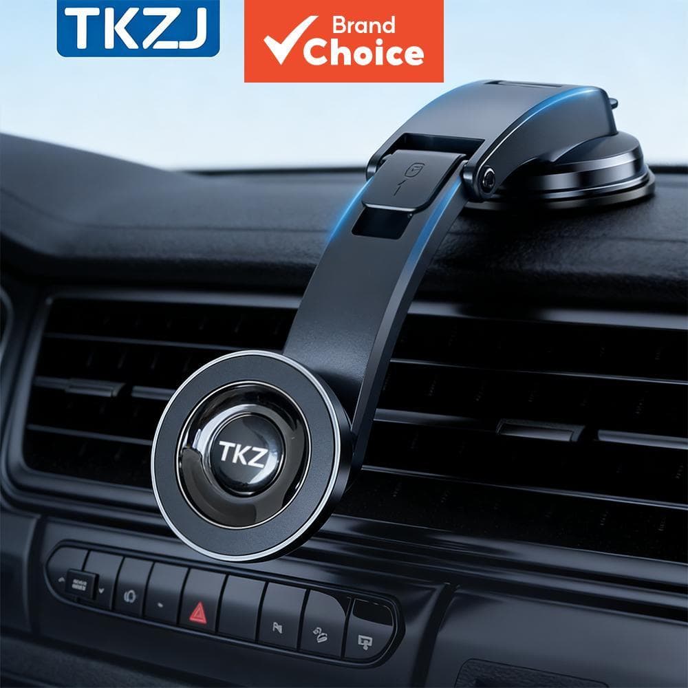 Tkzj Suporte Magnético para Carro, Ventosa & Saída de Ar 2 em 1, Rotação 360°, Universal para Painel