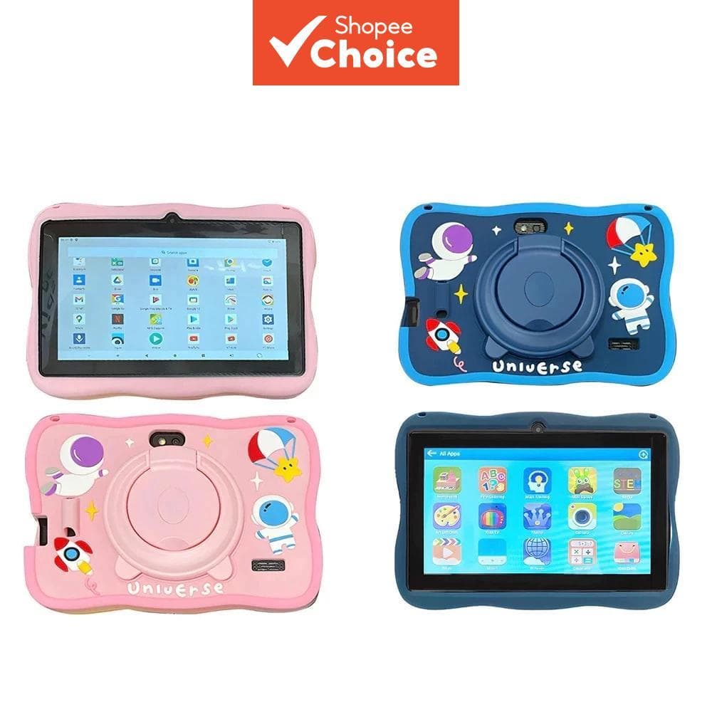 Tablet Android infantil de 7 polegadas 6GB+16GB com Wi‐Fi e Bluetooth integrado, resistente e durável