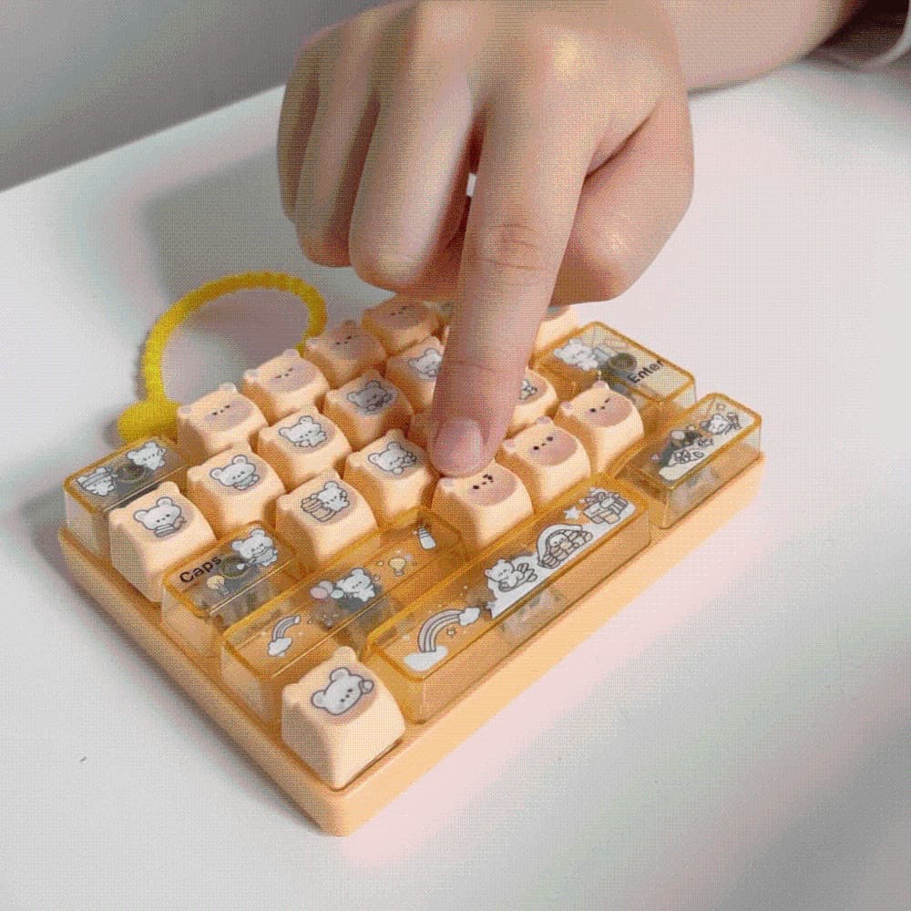 Brinquedo De Inquietação De Teclado , 26 Teclas Mecânicas Suave Clicky Mini Mecânico , Plástico Durável