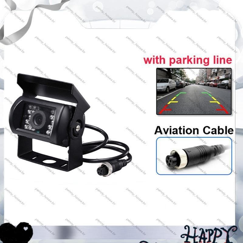 [Vendas Quentes P] Cabeça De Aviação Monitor De Visão Traseira Do Carro Atualização 700Tvl Cd 18 Ir Leds Câmera Reversa 